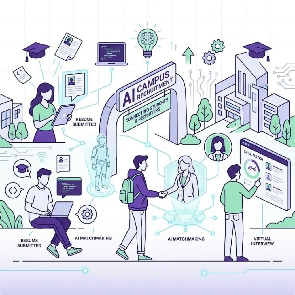 Campus Placements Illustration